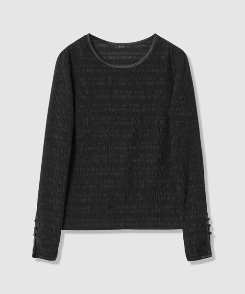 allureville(アルアバイル)の「ランダムシャーリングプルオーバー(Tシャツ/カットソー・レディース・ブルー/ブラック/アイボリー・2)」の2枚目の写真