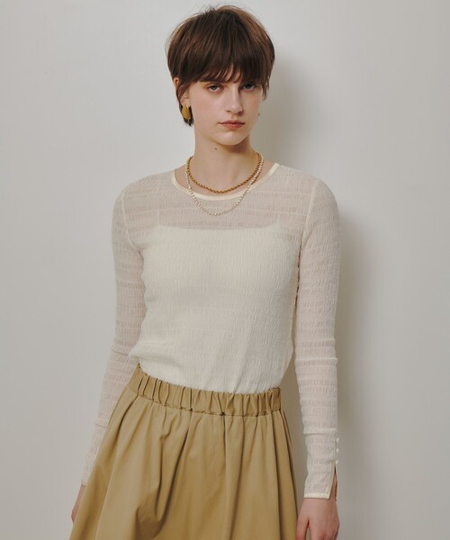 allureville(アルアバイル)の「ランダムシャーリングプルオーバー(Tシャツ/カットソー・レディース・ブルー/ブラック/アイボリー・2)」の15枚目の写真