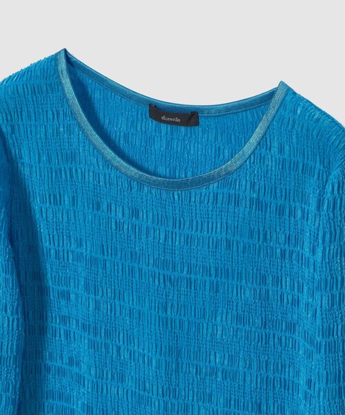 allureville(アルアバイル)の「ランダムシャーリングプルオーバー(Tシャツ/カットソー・レディース・ブルー/ブラック/アイボリー・2)」の8枚目の写真