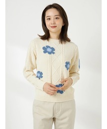 McGREGOR（マックレガー）の「花柄ジャカードニットプルオーバー（ニット/セーター）」