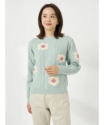 McGREGOR（マックレガー）の「花柄ジャカードニットプルオーバー（ニット/セーター）」