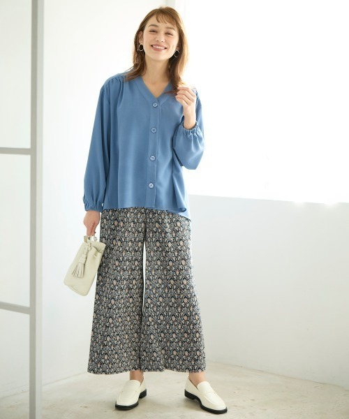 SMILE LAND（スマイルランド）の「＜大きいサイズ＞ラクしてキレイ見え選べるプリ―ツパンツ（ゆったりヒップ）（その他パンツ・レディース・ホワイト系/ブラック系その他/ネイビー系/ブラック系/モカ・L/LL/3L/4L/5L）」の17枚目の写真