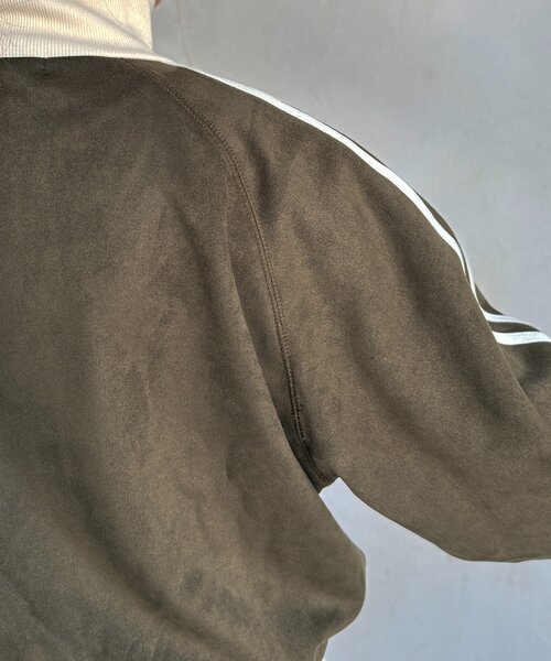 CPCM(シーピーシーエム)の「フェイクスエードトラックジャケット(ブルゾン・レディース・チャコールグレー/カーキ/アイボリー/インディゴブルー・MEDIUM/SMALL)」の11枚目の写真