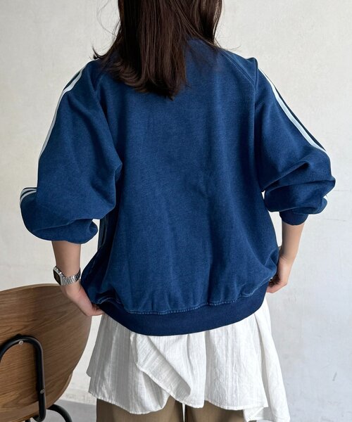 CPCM(シーピーシーエム)の「フェイクスエードトラックジャケット(ブルゾン・レディース・チャコールグレー/カーキ/アイボリー/インディゴブルー・MEDIUM/SMALL)」の14枚目の写真