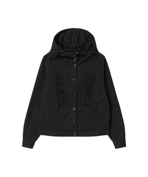 NYXX(エヌワイエックスエックス)の「COTTON SHIRRING HOOD JACKET BLACK(その他アウター・レディース・その他・SMALL/MEDIUM)」の3枚目の写真