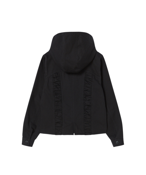NYXX(エヌワイエックスエックス)の「COTTON SHIRRING HOOD JACKET BLACK(その他アウター・レディース・その他・SMALL/MEDIUM)」の2枚目の写真