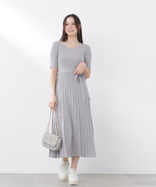 PROPORTION BODY DRESSING(プロポーションボディドレッシング)の「<E>レースカラー2WAYニットワンピース / 1216147302(ワンピース・レディース・ベージュ/グレー系その他・P/S/MEDIUM)」の11枚目の写真