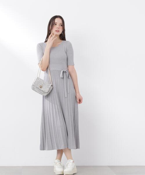 PROPORTION BODY DRESSING(プロポーションボディドレッシング)の「<E>レースカラー2WAYニットワンピース / 1216147302(ワンピース・レディース・ベージュ/グレー系その他・P/S/MEDIUM)」の12枚目の写真