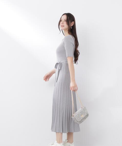 PROPORTION BODY DRESSING(プロポーションボディドレッシング)の「<E>レースカラー2WAYニットワンピース / 1216147302(ワンピース・レディース・ベージュ/グレー系その他・P/S/MEDIUM)」の13枚目の写真