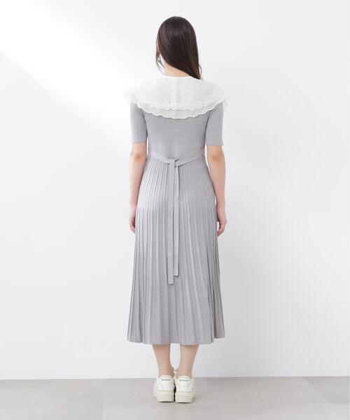 PROPORTION BODY DRESSING(プロポーションボディドレッシング)の「<E>レースカラー2WAYニットワンピース / 1216147302(ワンピース・レディース・ベージュ/グレー系その他・P/S/MEDIUM)」の16枚目の写真