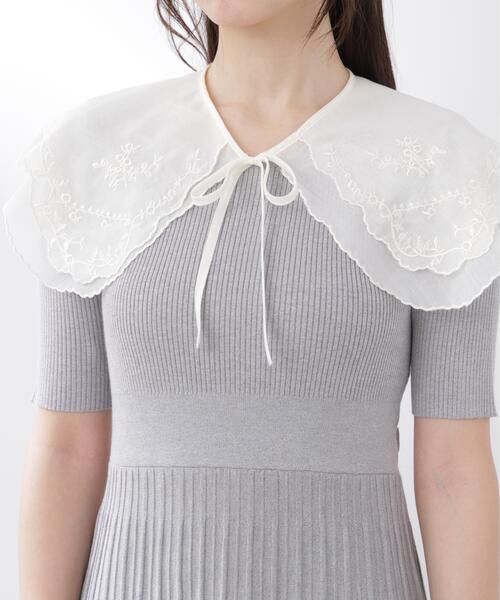 PROPORTION BODY DRESSING(プロポーションボディドレッシング)の「<E>レースカラー2WAYニットワンピース / 1216147302(ワンピース・レディース・ベージュ/グレー系その他・P/S/MEDIUM)」の17枚目の写真