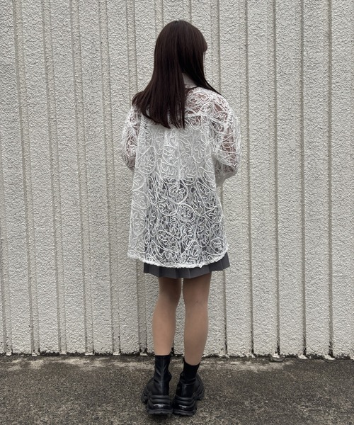merrylatte（メリーラテ）の「EMBROIDERY LACE SHIRT【IROHANI】（シャツ/ブラウス・レディース・ホワイト・FREE）」の22枚目の写真