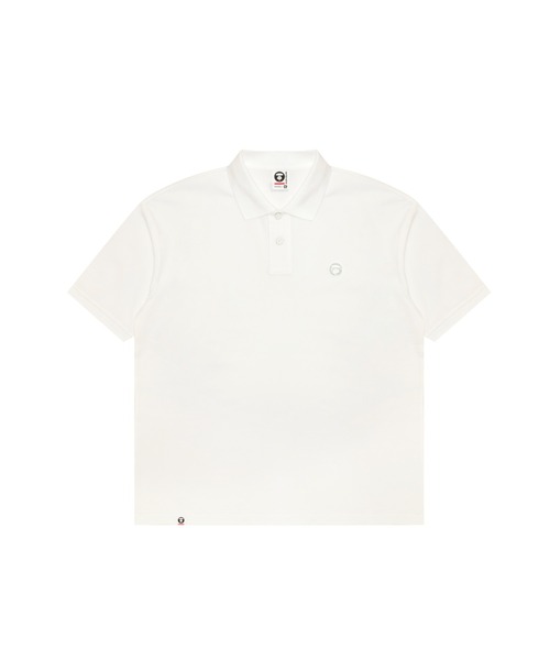 AAPE BY A BATHING APE（エーエイプバイアベイシングエイプ）の「AAPE NOW POLO（ポロシャツ・メンズ・ホワイト/ブラック/ブルー・MEDIUM/LARGE/X-LARGE/SMALL/XX-LARGE）」の2枚目の写真