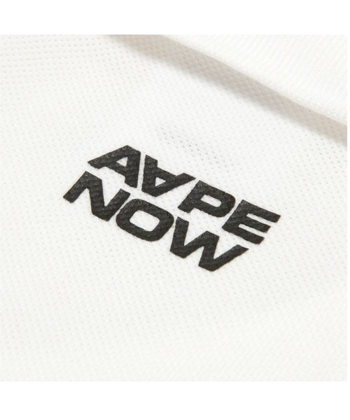AAPE BY A BATHING APE（エーエイプバイアベイシングエイプ）の「AAPE NOW POLO（ポロシャツ・メンズ・ホワイト/ブラック/ブルー・MEDIUM/LARGE/X-LARGE/SMALL/XX-LARGE）」の6枚目の写真