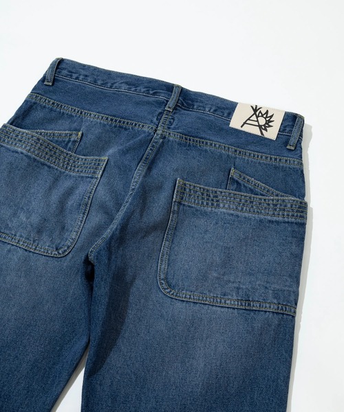 go slow caravan（ゴースローキャラバン）の「10ozデニム ヴィンテージフェード ゆったりフレアパンツ（デニムパンツ・メンズ・ブラック系その他/インディゴブルー・MEDIUM/SMALL/LARGE）」の10枚目の写真