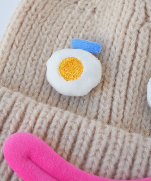 Port（ポート）の「【 Port / ポート 】 ホーンフェイス ニットキャップ / ニット帽 #（ニットキャップ/ビーニー・レディース・ブラック/ホワイト/ベージュ/パープル/グレー/ブルー・FREE）」の9枚目の写真