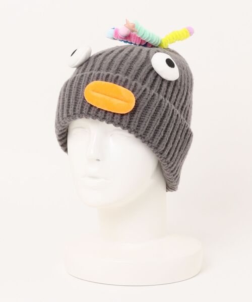 Port（ポート）の「【 Port / ポート 】 ホーンフェイス ニットキャップ / ニット帽 #（ニットキャップ/ビーニー・レディース・ブラック/ホワイト/ベージュ/パープル/グレー/ブルー・FREE）」の13枚目の写真