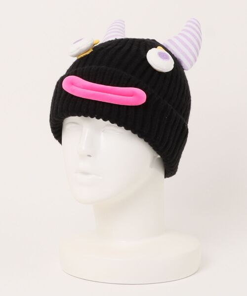 Port（ポート）の「【 Port / ポート 】 ホーンフェイス ニットキャップ / ニット帽 #（ニットキャップ/ビーニー・レディース・ブラック/ホワイト/ベージュ/パープル/グレー/ブルー・FREE）」の14枚目の写真