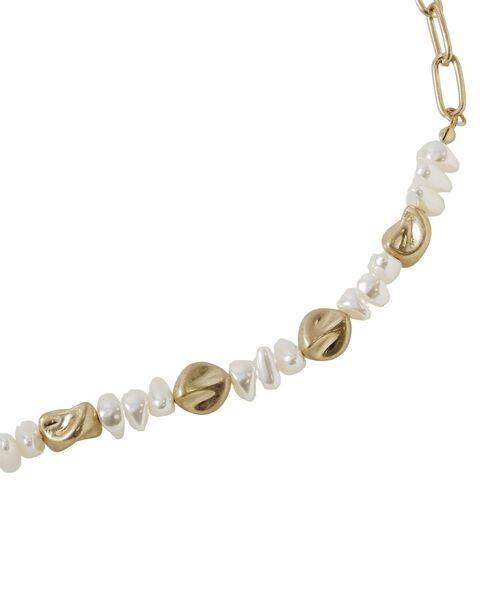 Green　Parks（グリーンパークス）の「バロックパール風コインネックレス（ネックレス・レディース・シルバー/ゴールド・FREE）」の5枚目の写真