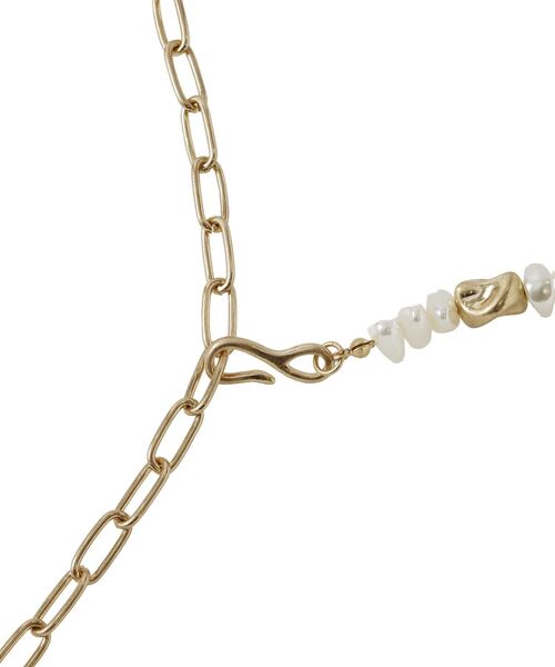 Green　Parks（グリーンパークス）の「バロックパール風コインネックレス（ネックレス・レディース・シルバー/ゴールド・FREE）」の6枚目の写真