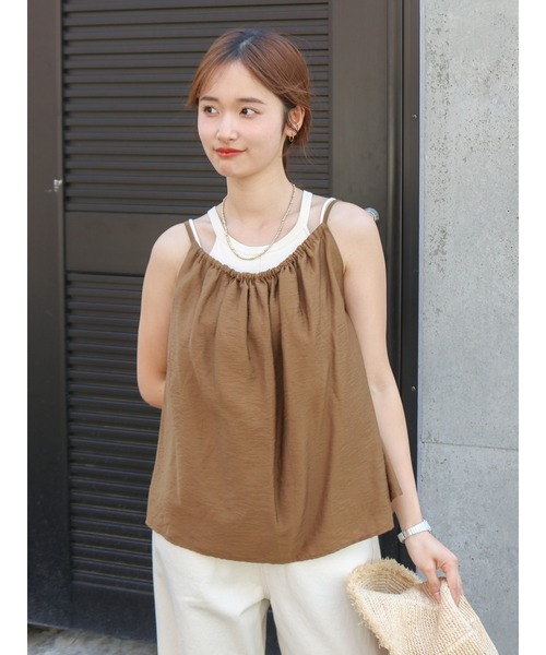 Ungrid(アングリッド)の「【WEB限定】ウッドビーズコンビキャミセットアップ(セットアップ・レディース・ブラウン/グリーン/ブラック・FREE)」の18枚目の写真