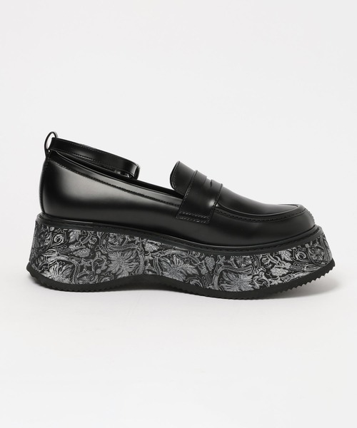 HARE（ハレ）の「ガラソールボリュームソールローファー(HARE)（ローファー・レディース・ブラック/グレー・MEDIUM/LARGE）」の18枚目の写真