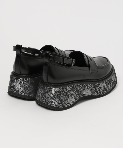 HARE（ハレ）の「ガラソールボリュームソールローファー(HARE)（ローファー・レディース・ブラック/グレー・MEDIUM/LARGE）」の19枚目の写真