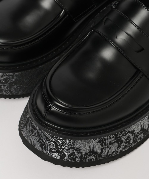 HARE（ハレ）の「ガラソールボリュームソールローファー(HARE)（ローファー・レディース・ブラック/グレー・MEDIUM/LARGE）」の21枚目の写真