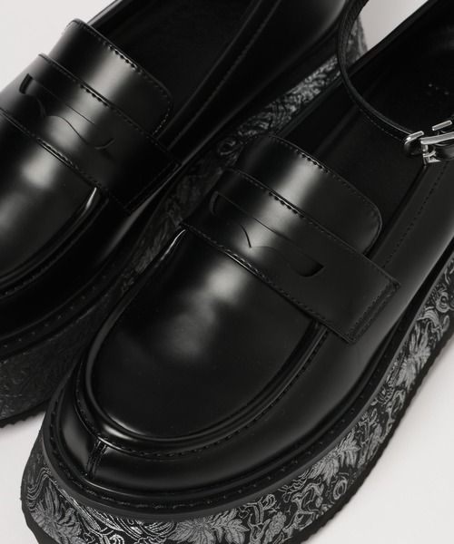 HARE（ハレ）の「ガラソールボリュームソールローファー(HARE)（ローファー・レディース・ブラック/グレー・MEDIUM/LARGE）」の22枚目の写真