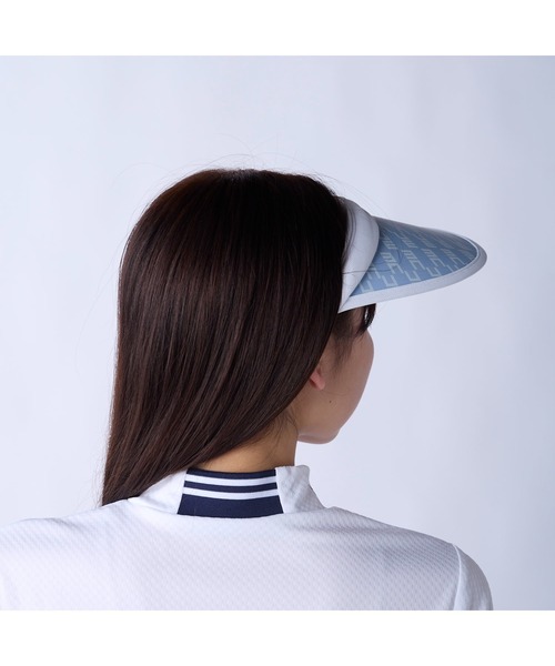 marie claire(マリ・クレール)の「marie claire GOLF/マリクレール ゴルフ ゴルフウェア UVカット 軽量 総柄 クリップバイザー(サンバイザー・レディース・ホワイト/ピンク/ブラック/ブルー・FREE)」の9枚目の写真