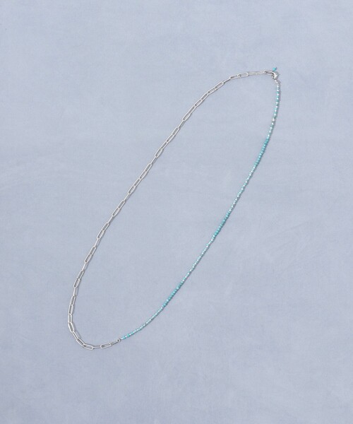 NOLLEY’S（ノーリーズ）の「【grace grace/グラスグラス】チェーン×天然石アレンジネックレス（ネックレス・レディース・ライトブルー・FREE）」の9枚目の写真