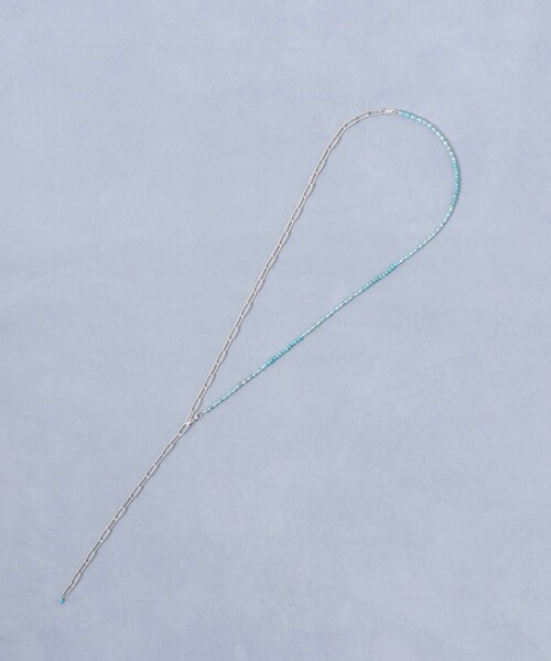 NOLLEY’S（ノーリーズ）の「【grace grace/グラスグラス】チェーン×天然石アレンジネックレス（ネックレス・レディース・ライトブルー・FREE）」の10枚目の写真