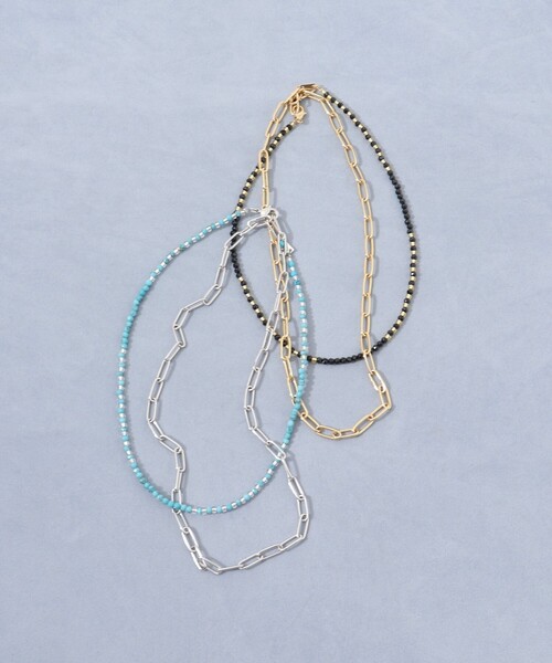 NOLLEY’S（ノーリーズ）の「【grace grace/グラスグラス】チェーン×天然石アレンジネックレス（ネックレス・レディース・ライトブルー・FREE）」の13枚目の写真