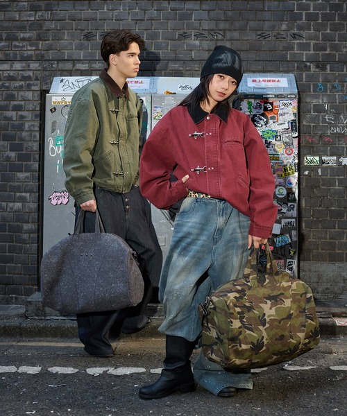 kutir（クティール）の「【8周年限定アイテム】2WAY ASSORTED BOSTON BAG／2wayアソートボストンバッグ（ボストンバッグ・メンズ・カーキ/ブラック・FREE）」の14枚目の写真