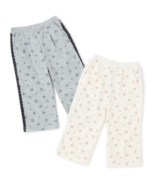 petit main(プティマイン)の「【リンク】花柄スウェットパンツ(スウェットパンツ・キッズ・アイボリー/トップグレー・80cm/90cm/110cm/100cm/120cm/130cm)」の12枚目の写真