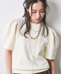CHIC STYLE | ダンボールカットソーパフスリーブプルオーバー＜大きいサイズ有＞シックスタイル(Tシャツ/カットソー)