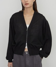 ZIPニットカーデ 秋服