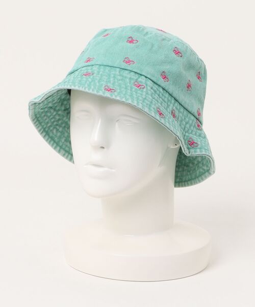 Revo.（レボ）の「バタフライ刺繍 デニム バケットハット（ハット・レディース・ネイビー/ブラウン/グリーン/ブラック/ブルー・FREE）」の3枚目の写真