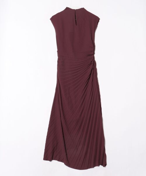 ALLSAINTS(オールセインツ)の「RAYANNA PLEATED MIDI DRESS | RAYANNA プリーツ ミディ ドレス・ワンピース(ワンピース・レディース・レッド系その他・12/10/8/6/4)」の2枚目の写真