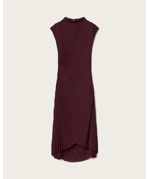 ALLSAINTS(オールセインツ)の「RAYANNA PLEATED MIDI DRESS | RAYANNA プリーツ ミディ ドレス・ワンピース(ワンピース・レディース・レッド系その他・12/10/8/6/4)」の7枚目の写真