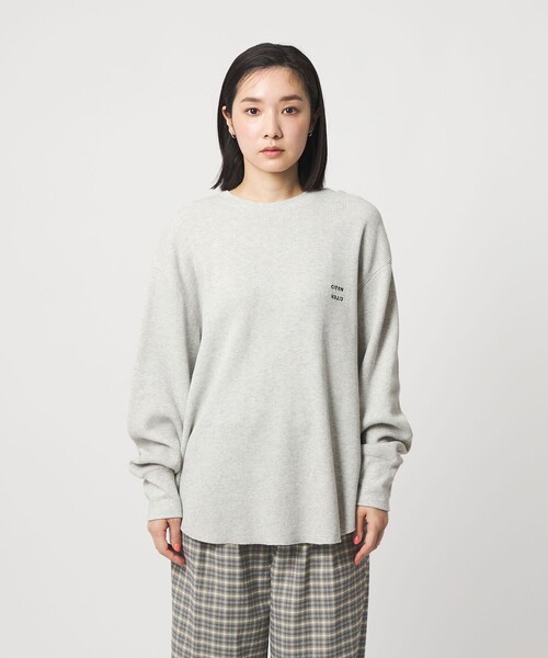 CITEN（シテン）の「＜CITEN＞エッセンシャルワッフルトップ（Tシャツ/カットソー・レディース・イエロー/ライトグレー/オフホワイト・FREE）」の10枚目の写真