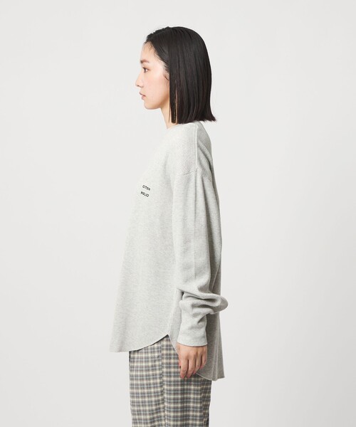 CITEN（シテン）の「＜CITEN＞エッセンシャルワッフルトップ（Tシャツ/カットソー・レディース・イエロー/ライトグレー/オフホワイト・FREE）」の11枚目の写真
