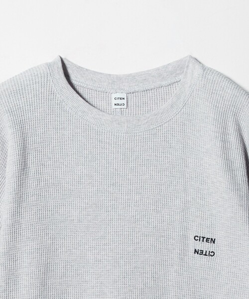 CITEN（シテン）の「＜CITEN＞エッセンシャルワッフルトップ（Tシャツ/カットソー・レディース・イエロー/ライトグレー/オフホワイト・FREE）」の18枚目の写真
