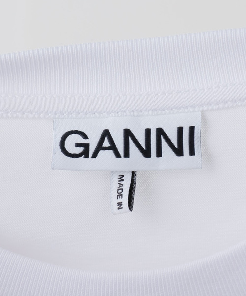U by SPICK&SPAN（ユーバイスピックアンドスパン）の「GANNI / ガニー Basic Cotton Jersey T-shirt Boots（Tシャツ/カットソー・レディース・ホワイト・SMALL）」の7枚目の写真