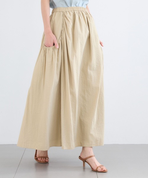 BARNYARDSTORM（バンヤードストーム）の「BARNYARDSTORM / UVカットギャザースカート＜セットアップ対応＞【UVカット】（スカート・レディース・ブラック/ベージュ/ホワイト・FREE）」の11枚目の写真