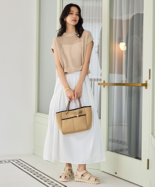 BARNYARDSTORM（バンヤードストーム）の「BARNYARDSTORM / UVカットギャザースカート＜セットアップ対応＞【UVカット】（スカート・レディース・ブラック/ベージュ/ホワイト・FREE）」の8枚目の写真