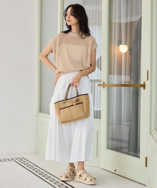 BARNYARDSTORM（バンヤードストーム）の「BARNYARDSTORM / UVカットギャザースカート＜セットアップ対応＞【UVカット】（スカート・レディース・ブラック/ベージュ/ホワイト・FREE）」の9枚目の写真