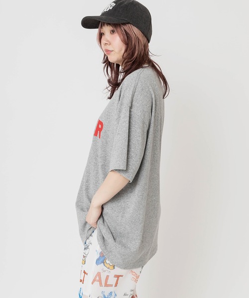 RNA(アールエヌエー)の「M2662 PREFER BIG-T(Tシャツ/カットソー・レディース・グリーン/杢グレー/ホワイト・MEDIUM)」の19枚目の写真