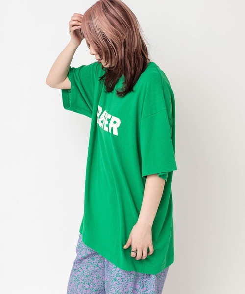 RNA(アールエヌエー)の「M2662 PREFER BIG-T(Tシャツ/カットソー・レディース・グリーン/杢グレー/ホワイト・MEDIUM)」の4枚目の写真