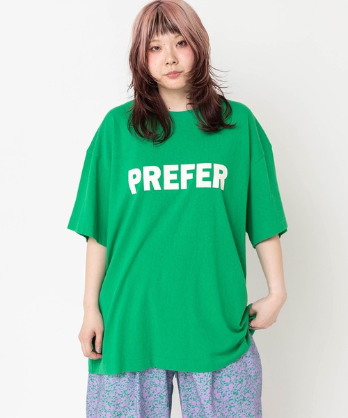 RNA(アールエヌエー)の「M2662 PREFER BIG-T(Tシャツ/カットソー・レディース・グリーン/杢グレー/ホワイト・MEDIUM)」の21枚目の写真
